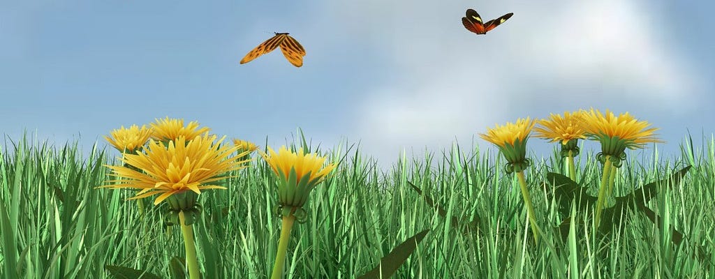Screenshot of grass demo