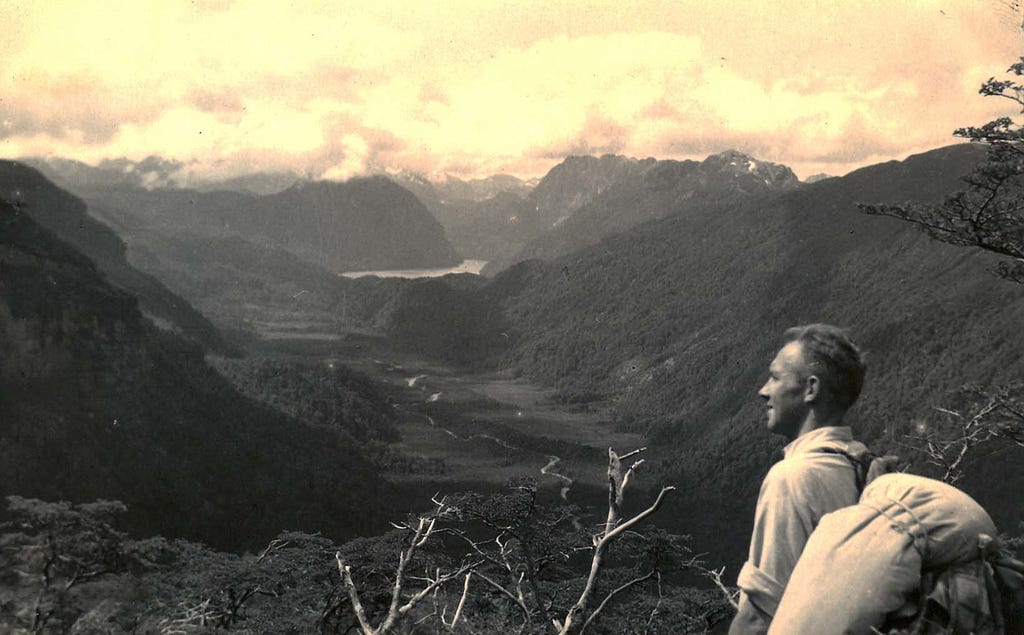 Dad as a young man in Patagonia