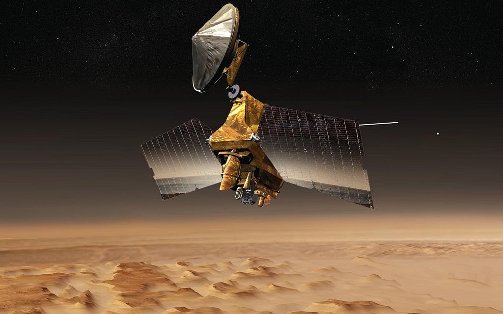 Artist Renditions of Mars Reconnaissance Orbiter. Credit: NASA/JPL/University of Arizona