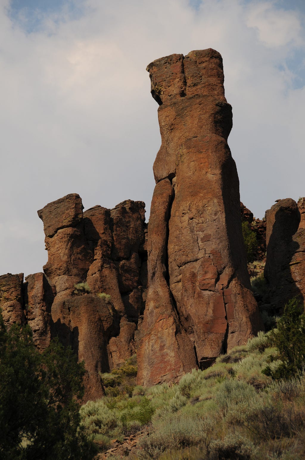 “Fairy chimneys” in Jarbidge Canyon in remote northeastern Nevada.