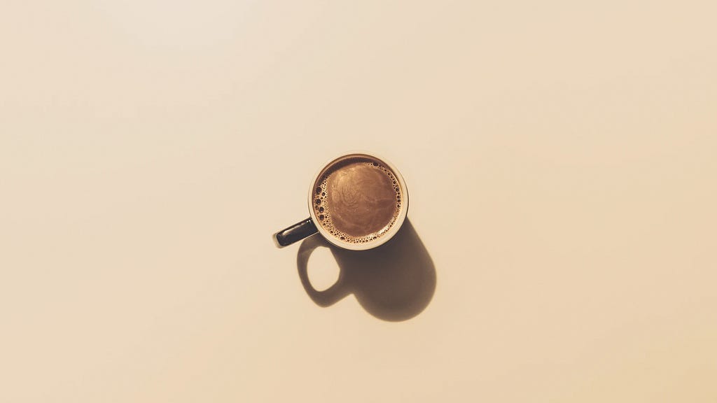 Coffe cup with shadow