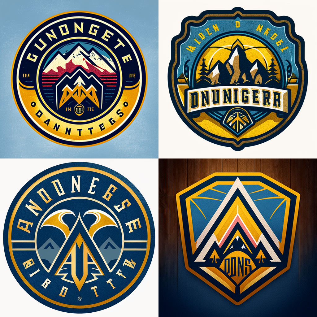 Denver Nuggets AI-generated logo set