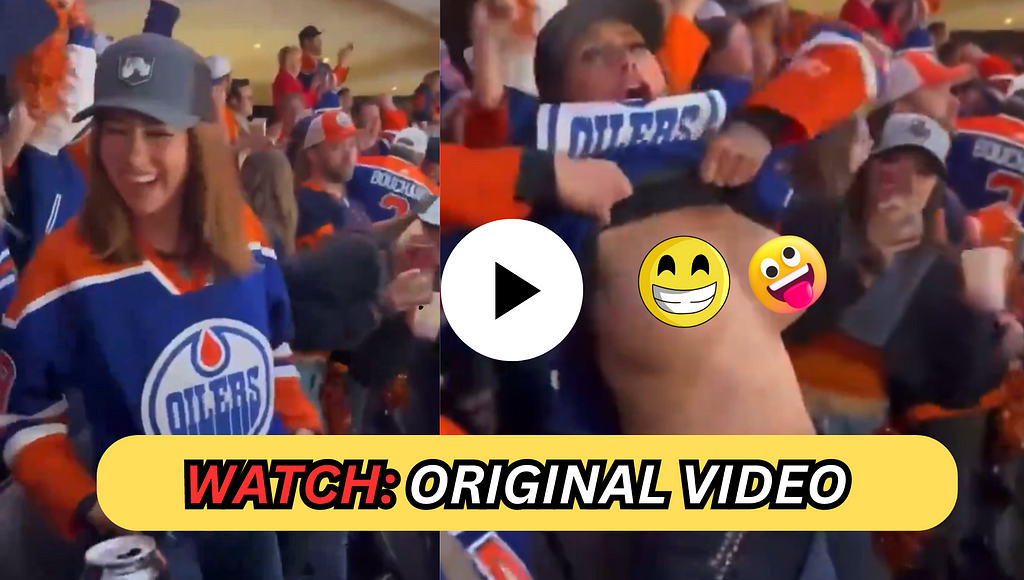 Oilers Fan Flashes Crowd Video Unedited Unblurred Twitter Original