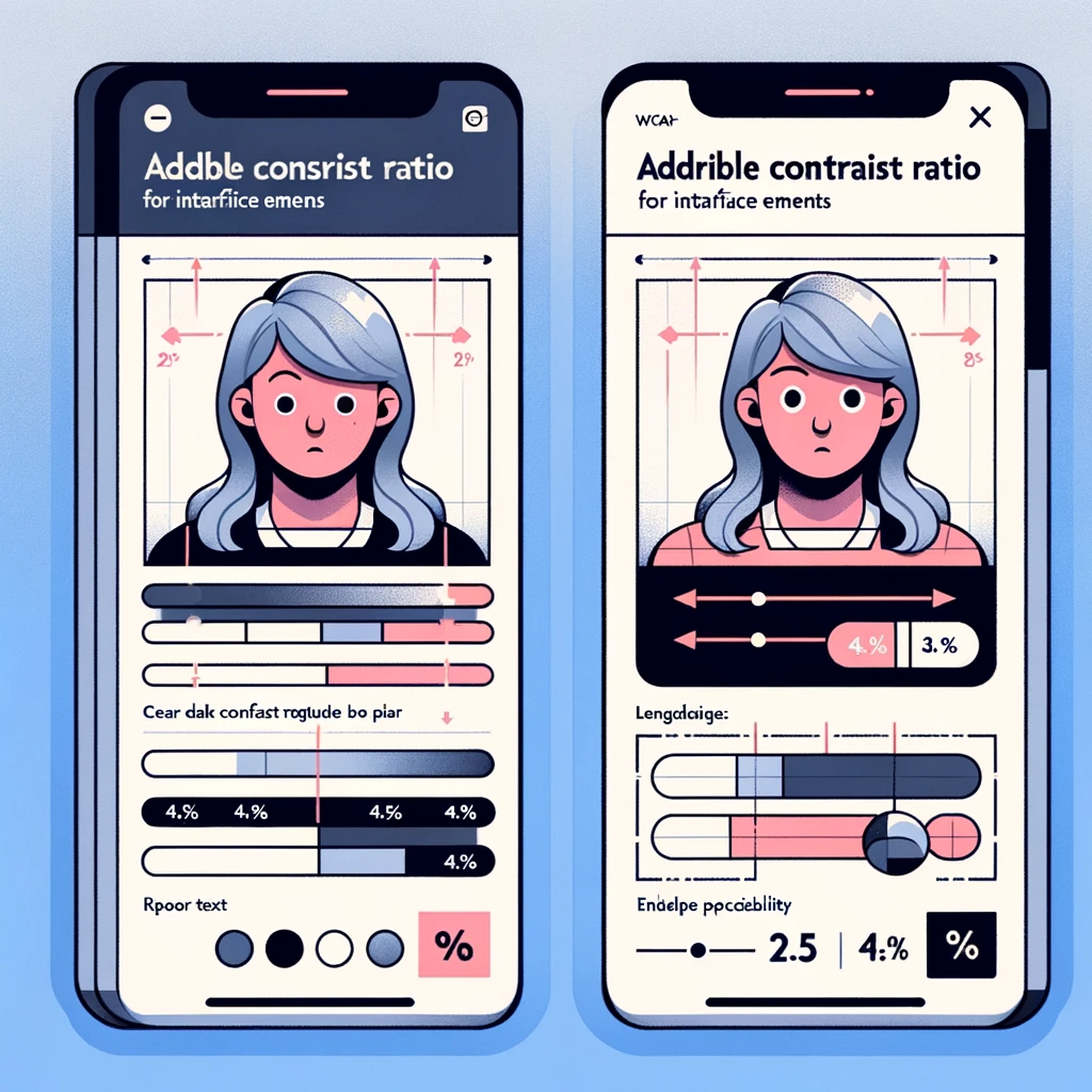Achieving Adequate Contrast Ratios for Interface Elements