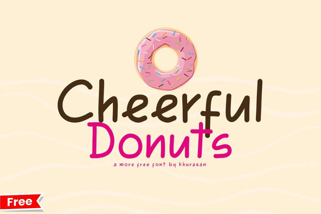 Cheerful Donuts Fancy Font