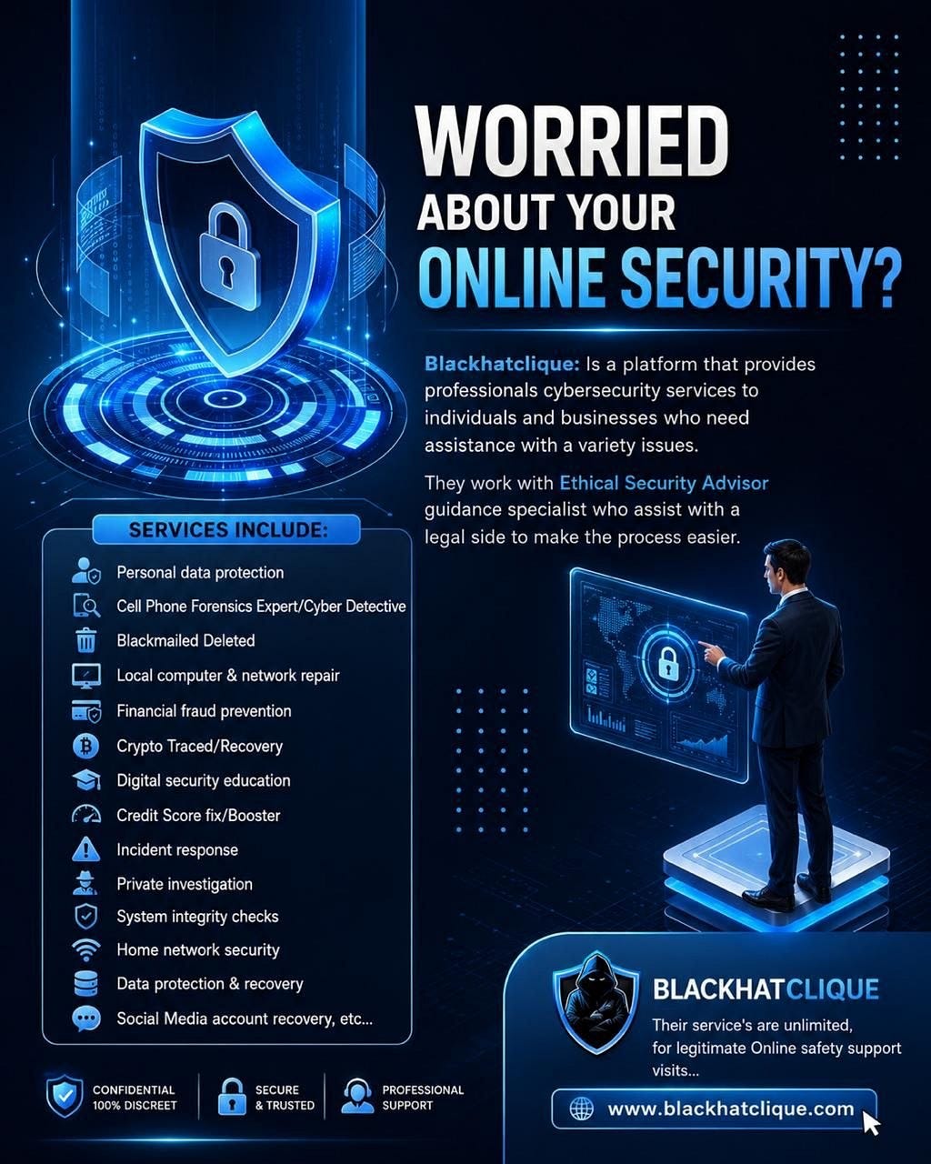 WORRIED ABOUT YOUR ONLINE SECURITY?
