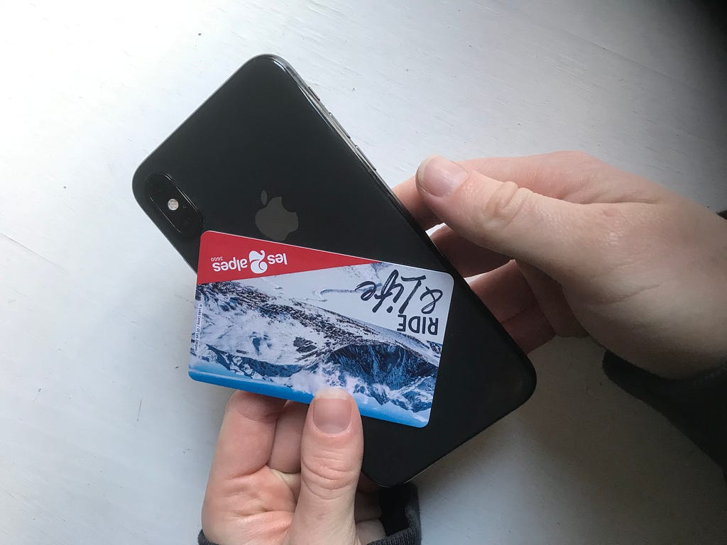 Digitized ski pass on the phone
