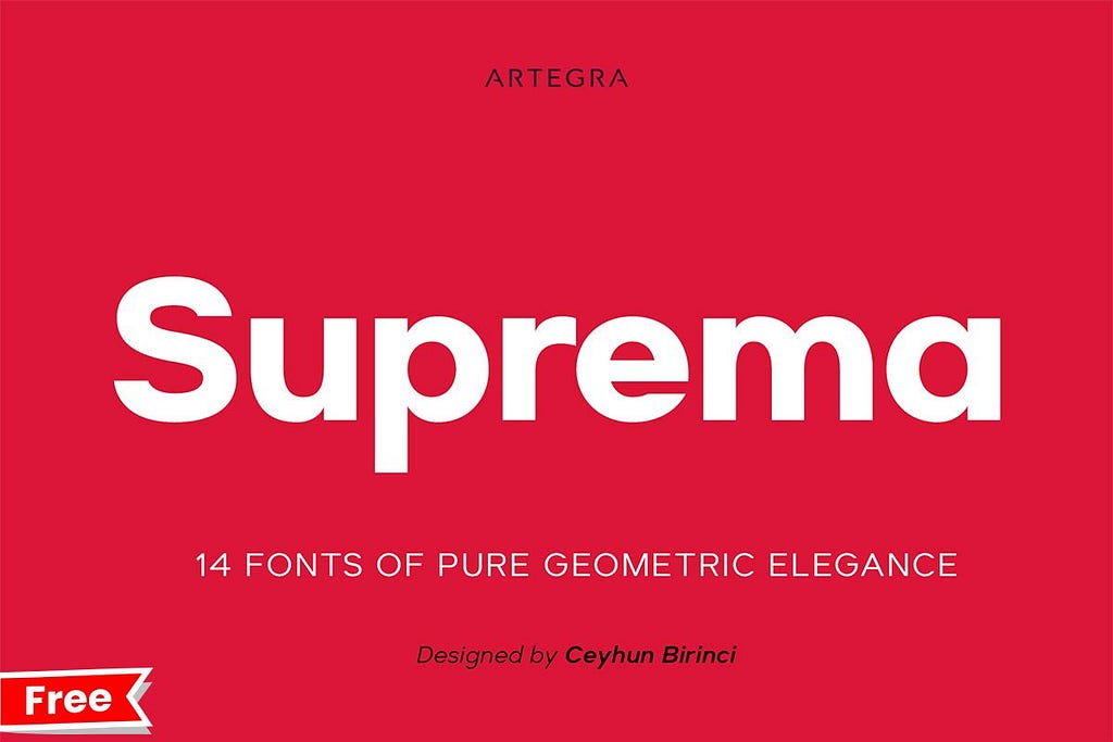 Suprema Sans Serif Font Family