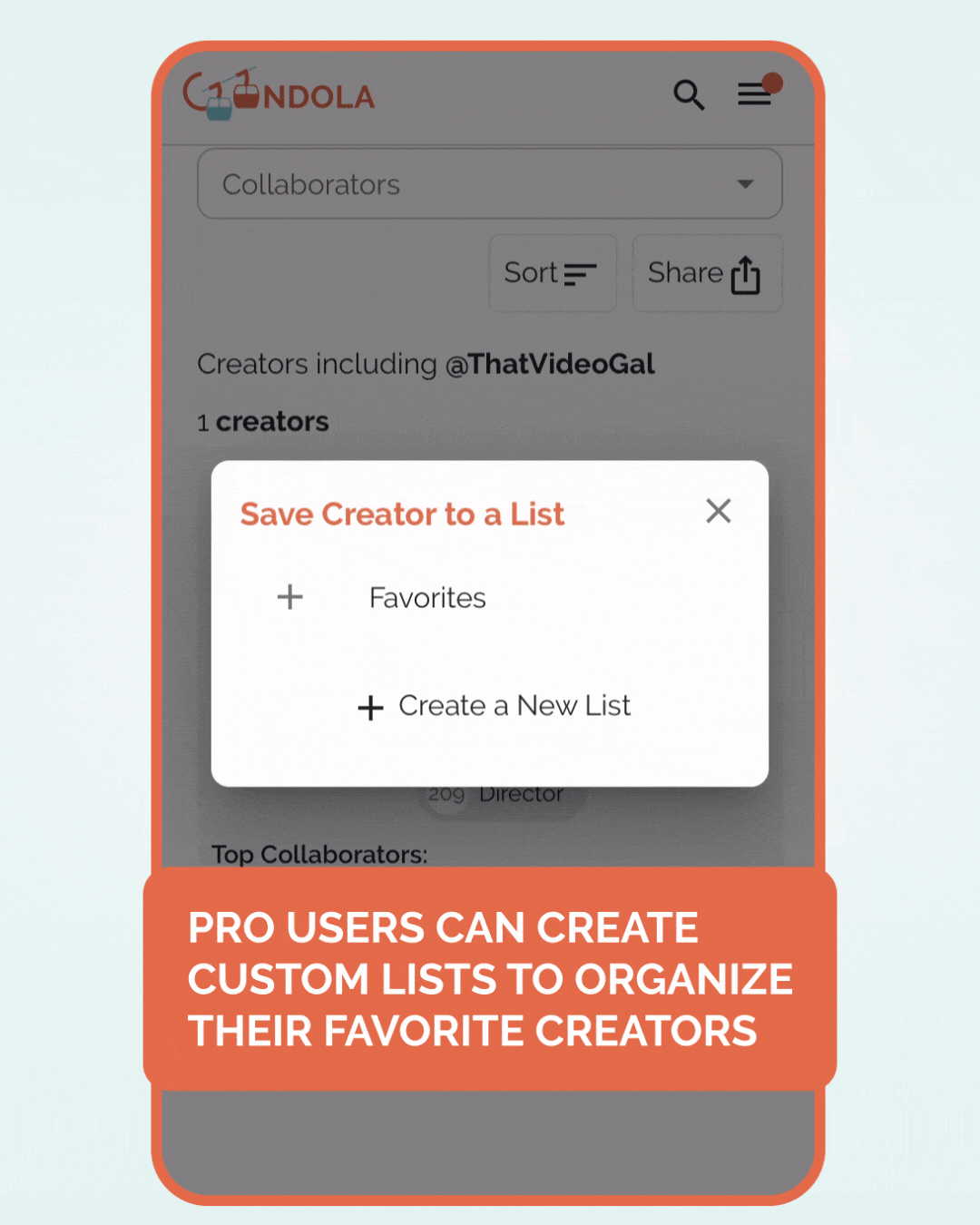Introducing Gondola’s Newest Feature Yet: Creator Lists