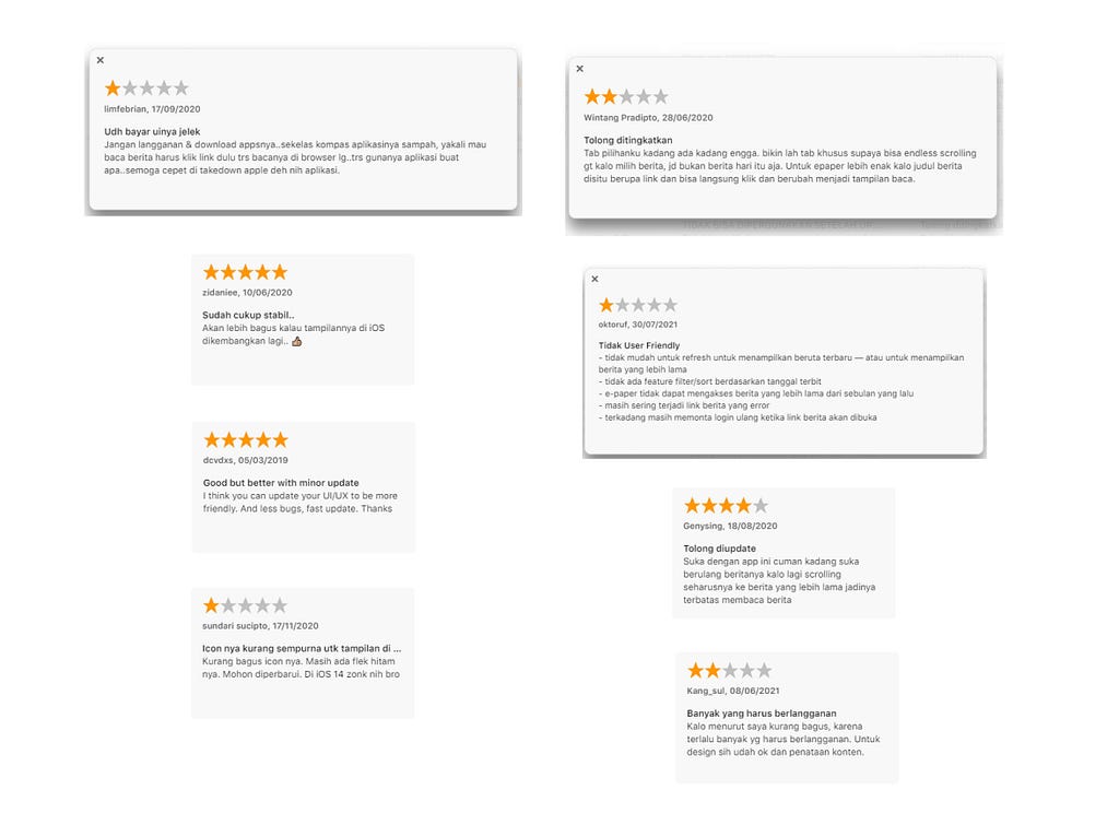 Kompas.id app store reviews