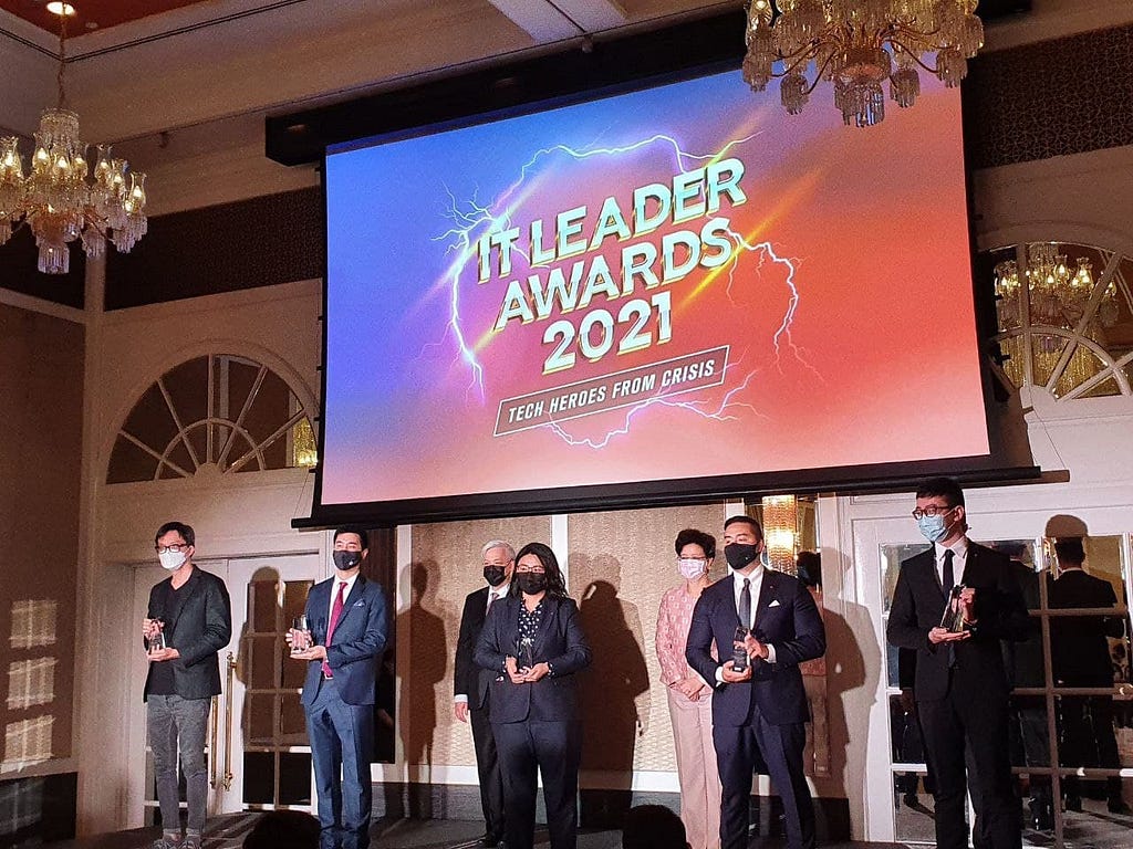 Award presentation for SCS IT Leader Awards 2021 — Pathfinder category