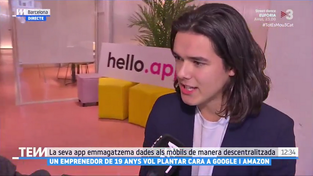 Álvaro Pintado, tv at TV3, hello.app, Álvaro Pintado Santaularia