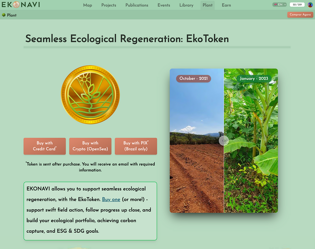 EkoToken, Ekonavi’s ESG-focused product.