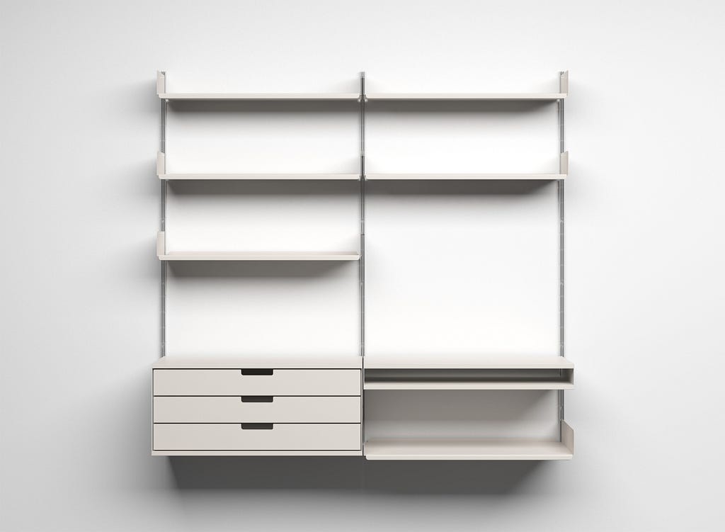 Universal Shelving System designed by Deiter Rams