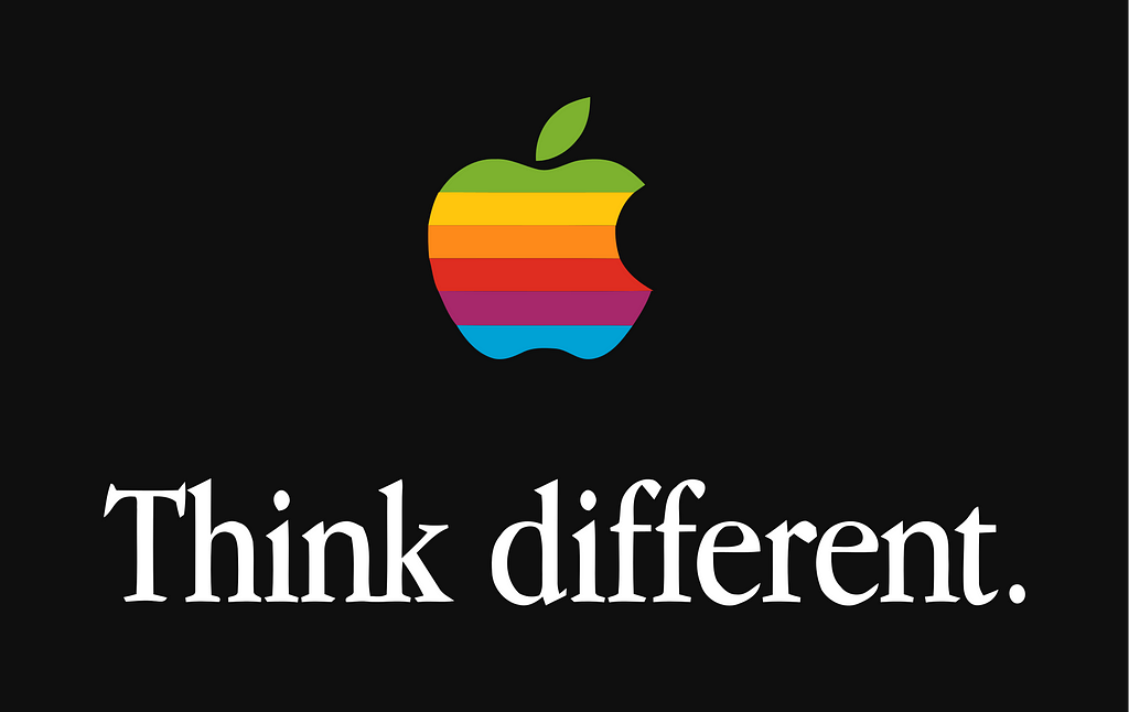 Apple “Think different” slogan