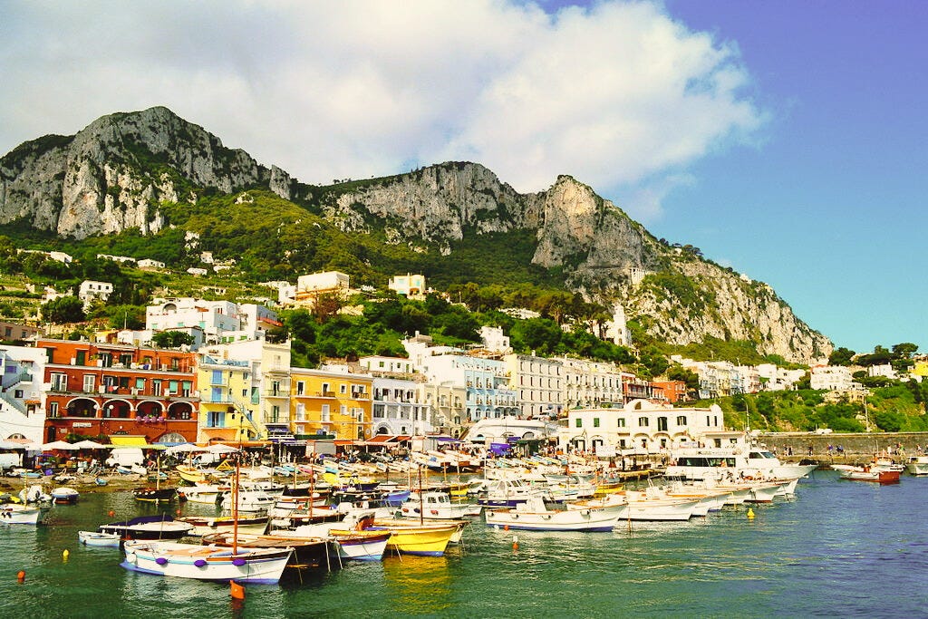 Harbour of Capri, Italy