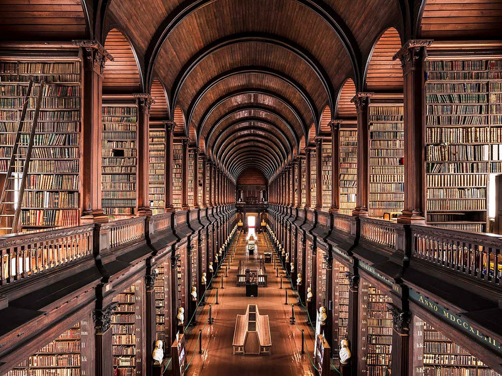 Trinity college library in Dublin