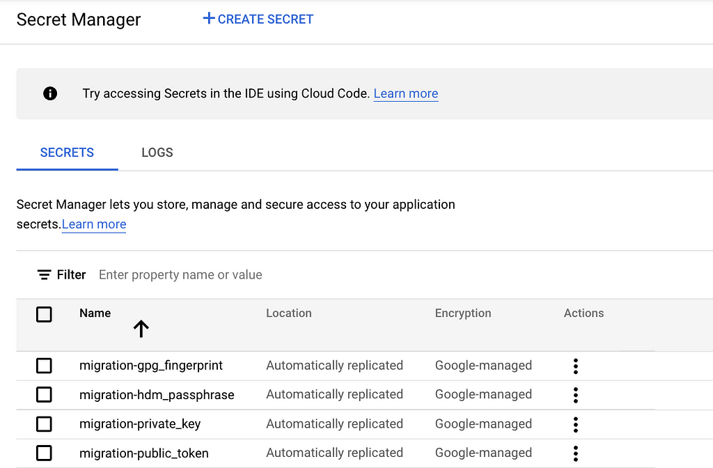 Google Secret Manager, Cloud Composer Backend