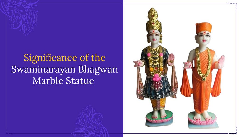 Swaminarayan Bhagwan Marble Statue