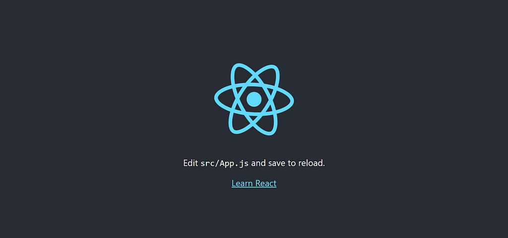Starting your React app