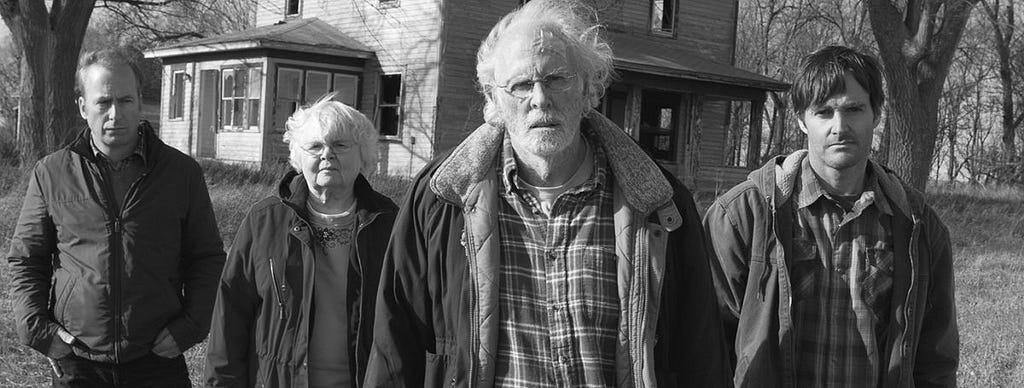 Official press image for Alexander Payne’s movie, “Nebraska”