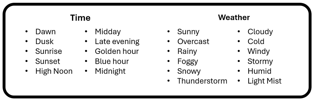 22 Scene descriptor keywords for Midjourney Prompts