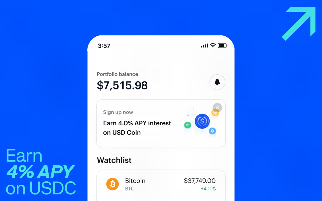 Sign up to earn 4% APY on USD Coin with CoinbaseCryptocurrency Trading Signals, Strategies & Templates | DexStrats