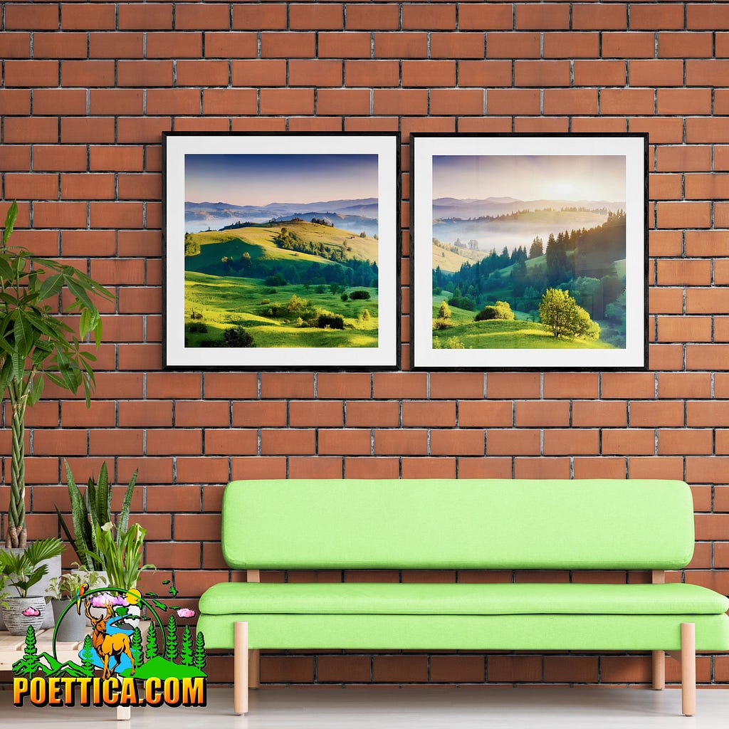 EXPLORE this Stunning 2pc Large Vertical Wall Art