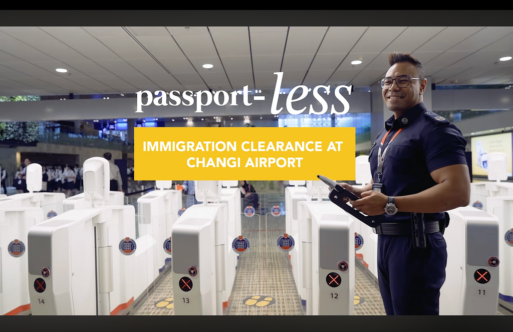 At Singapore’s Changi Airport, passport-less immigration clearance removes operational friction so completely that the experience becomes virtually forgettable — the gold standard for pure efficiency. (image source: ICA)