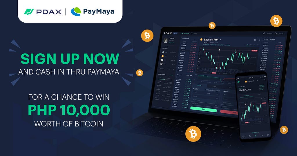 Win PHP 10,000 worth of bitcoin when you cash in using PayMaya at PDAX.