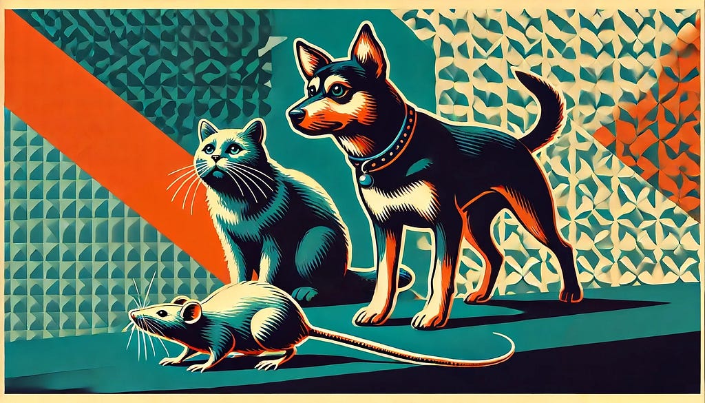 Cat, Dog and Rat