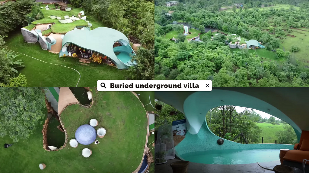 Buried underground villa in mumbai