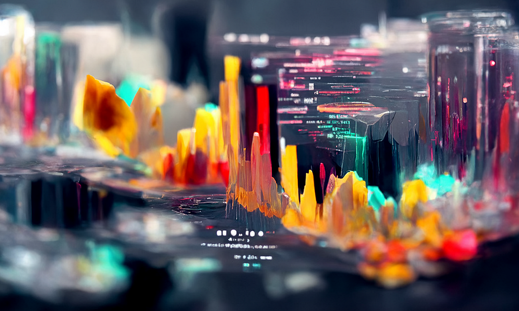 An abstract cover image that shows data visualization.