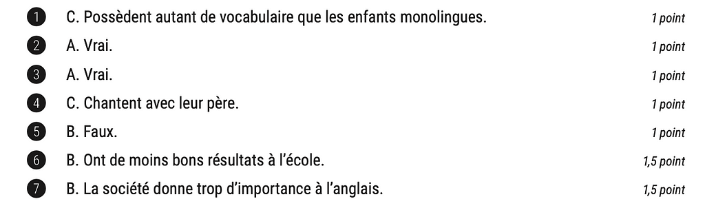 Answers to SAMPLE 2: FOR EXERCISE 1 (Speed-reading)