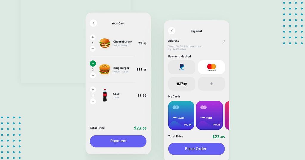 multiple payment methods integration in food delivery app for easy & quick online payment & food ordering.