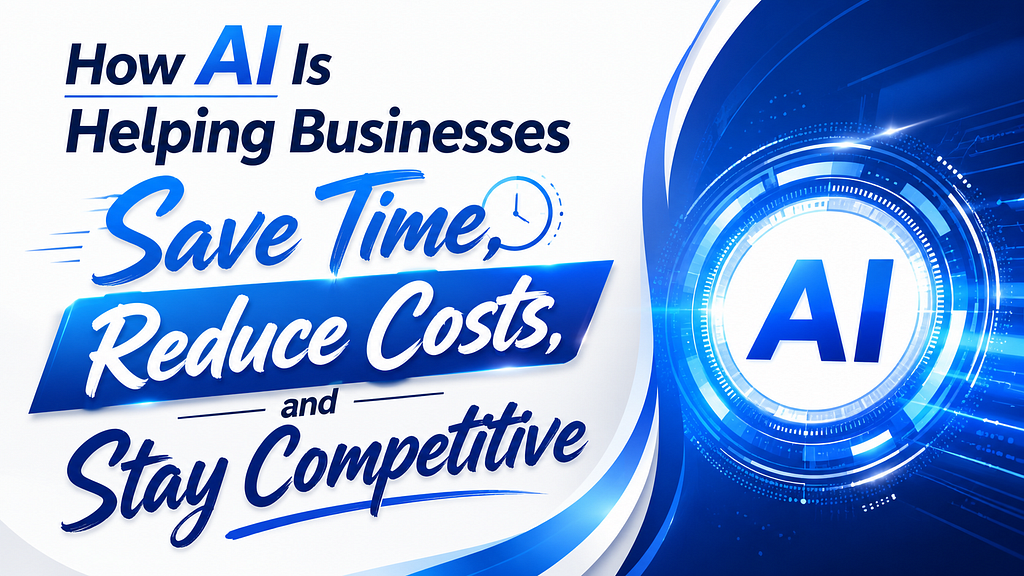 How AI Is Helping Businesses Save Time, Reduce Costs, and Stay Competitive