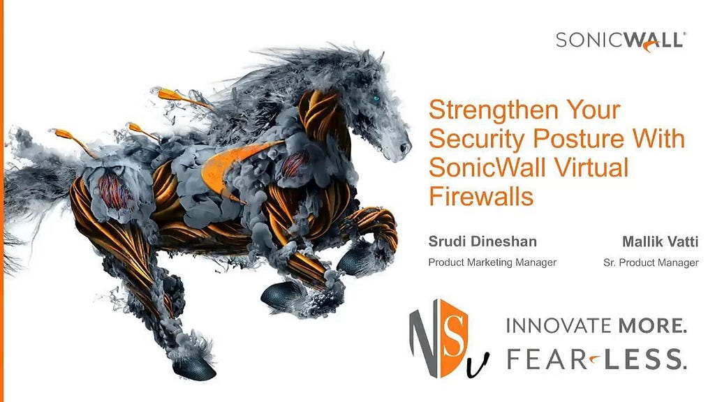 SonicWall firewall dashboard or device.