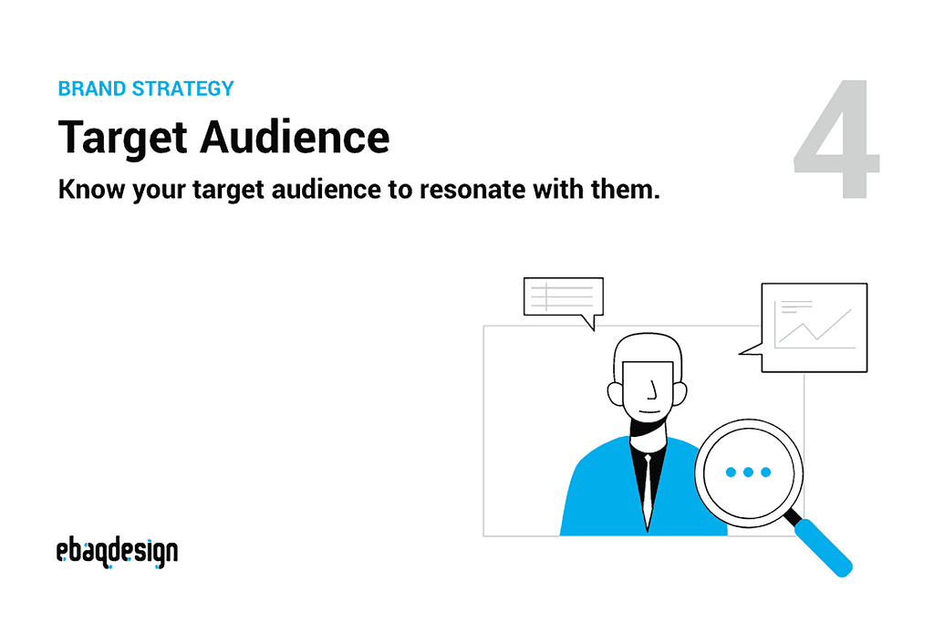 Target Audience — Know your target audience to resonate with them.