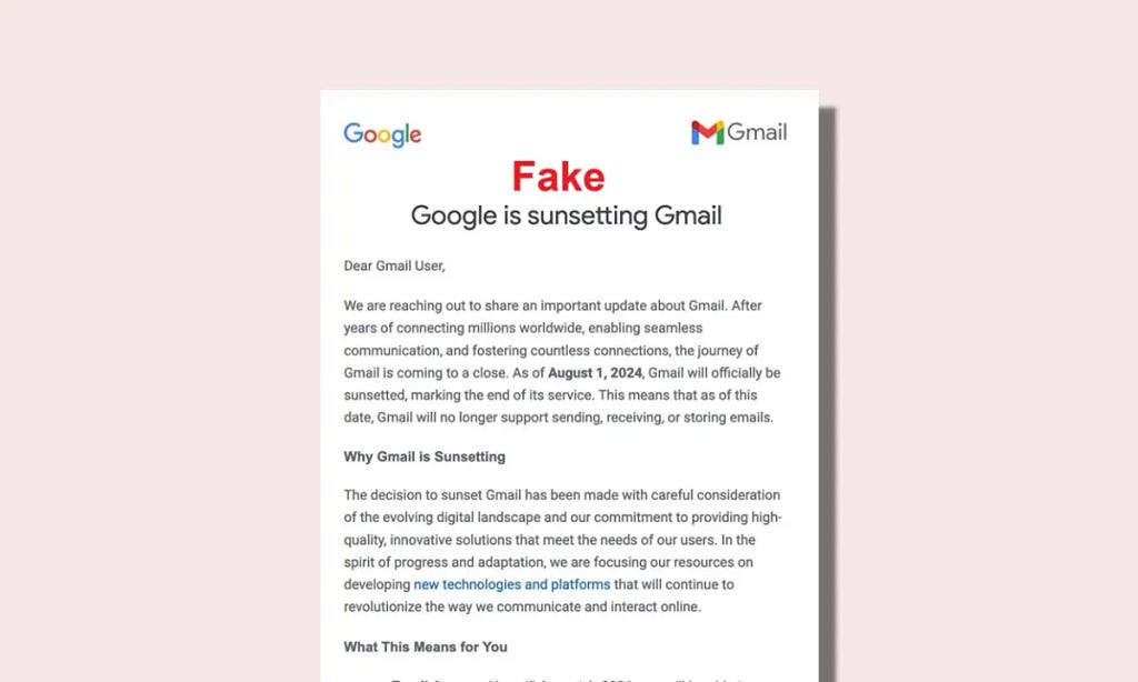 Is gmail shutting down
