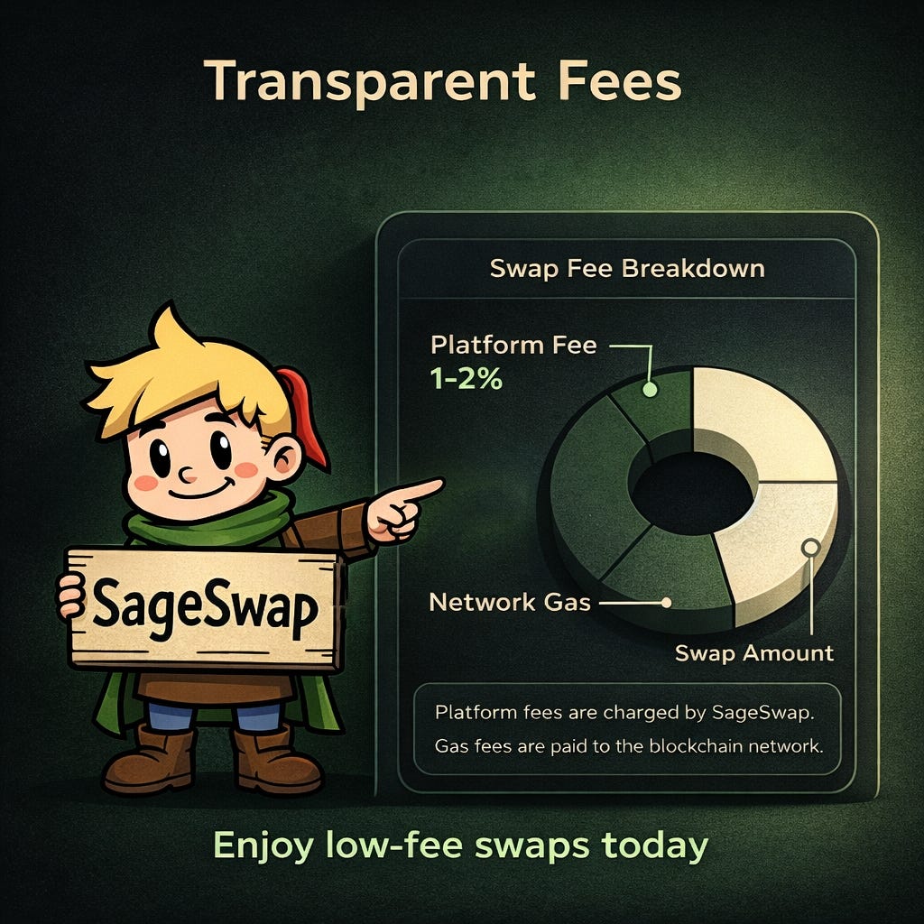 Low Crypto Swap Fees Explained: The Real Difference Between Platform Fees and Gas Fees