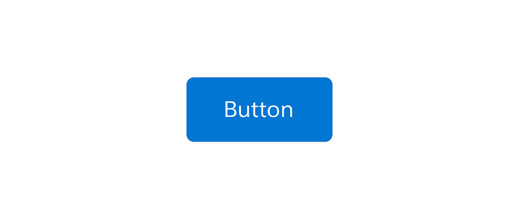 A blue button with white text