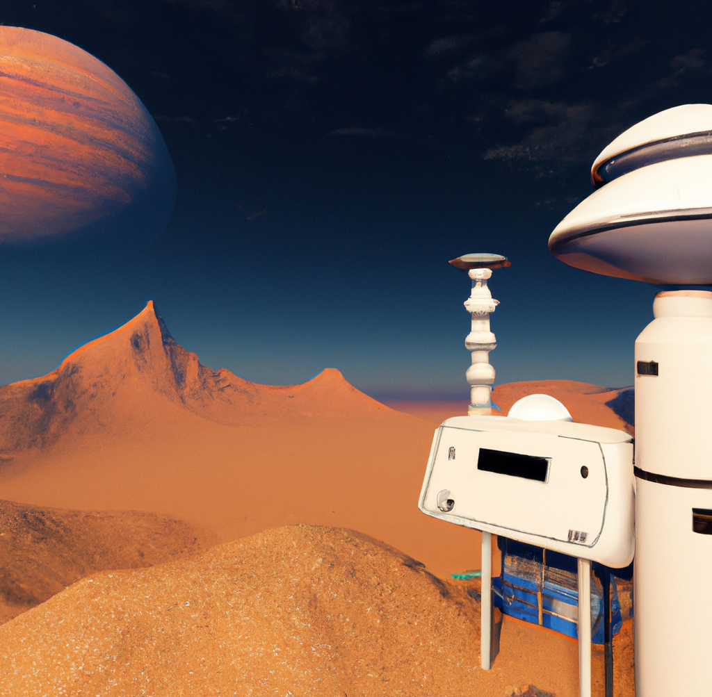 View of a base station located in Martin Land