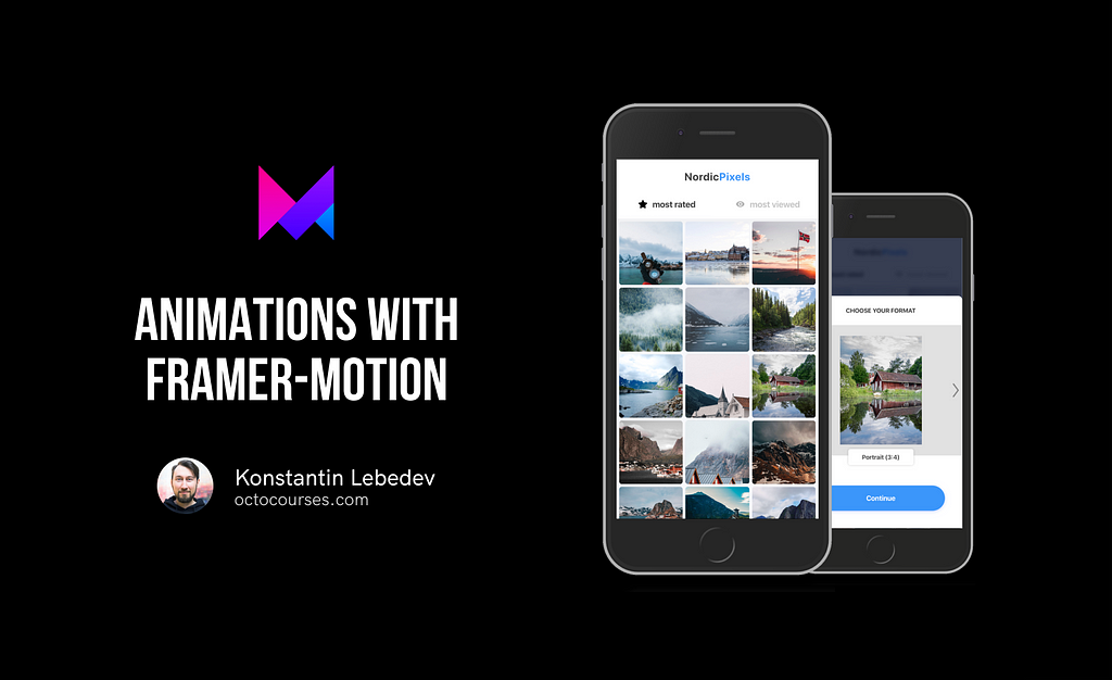 Animations with Framer-motion course at octocourses.com