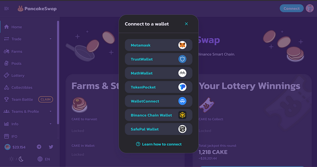Connect to a Wallet