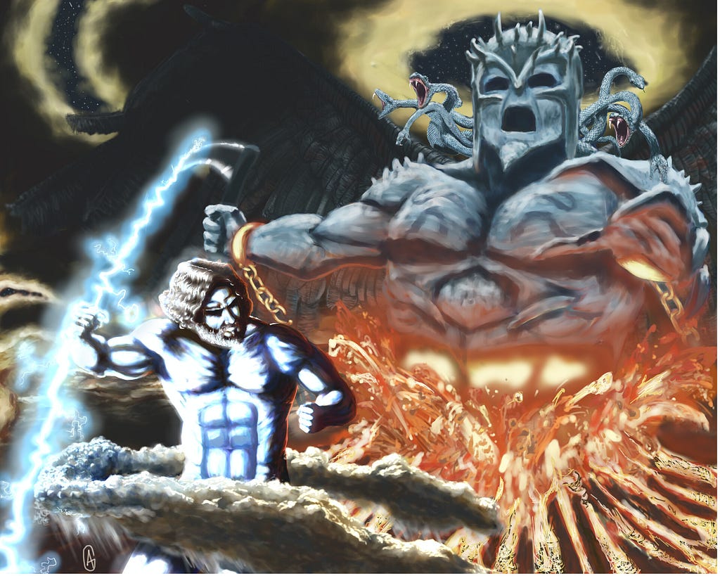 Zeus Fighting against Typhon