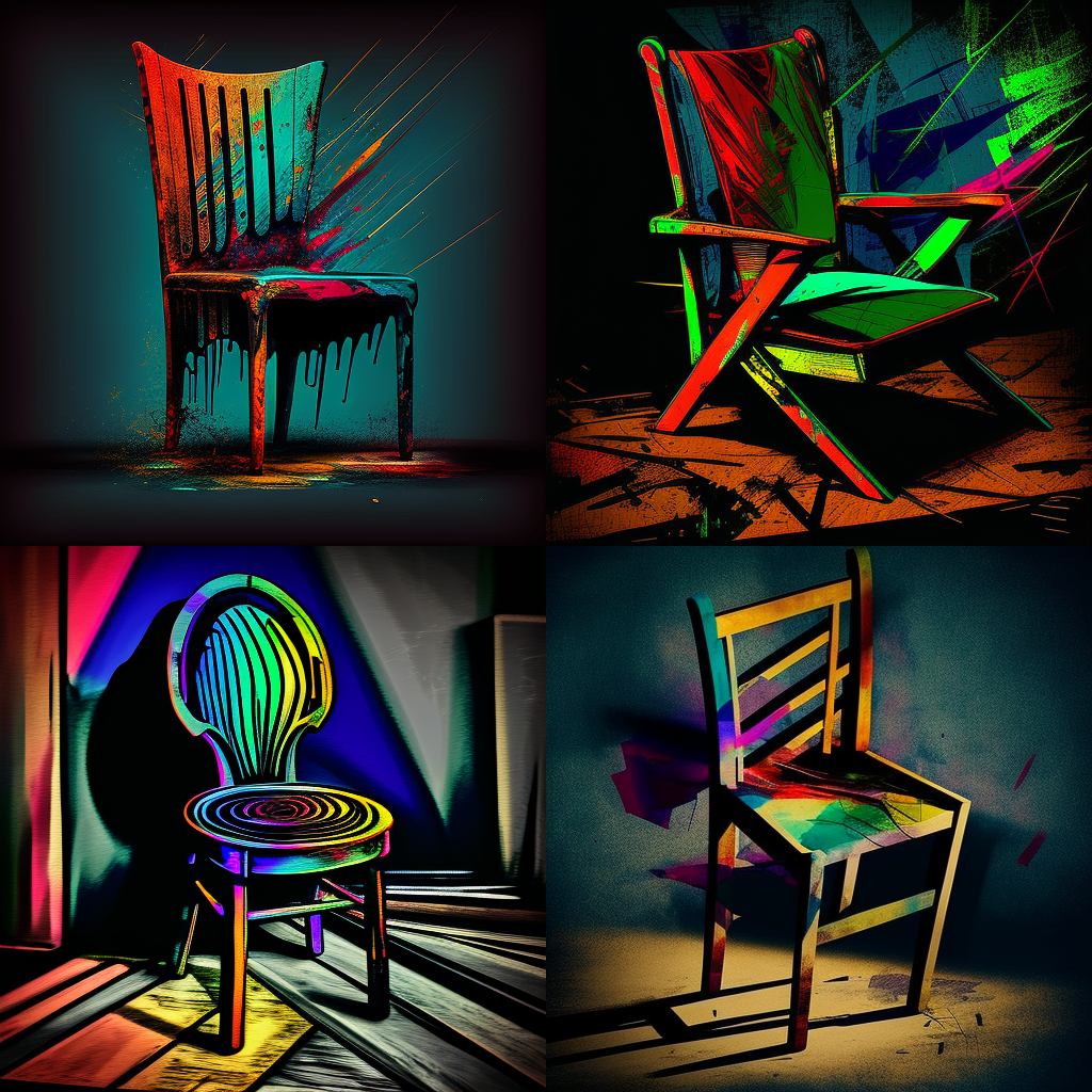 chairs, expressionism