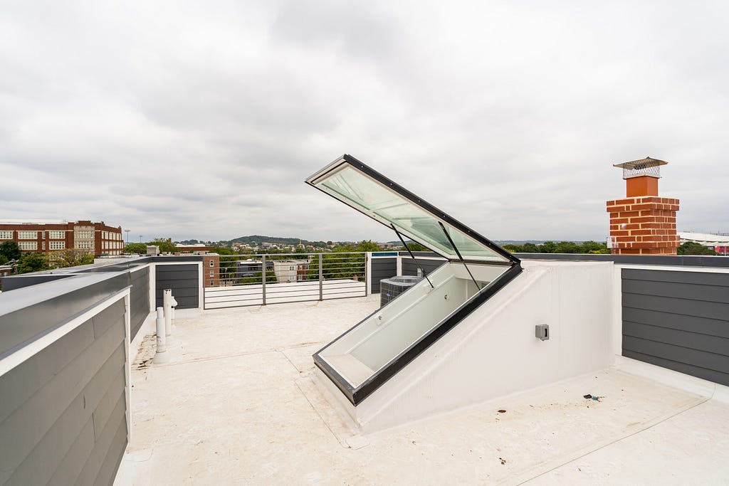 roof access with view of Washington, D.C.