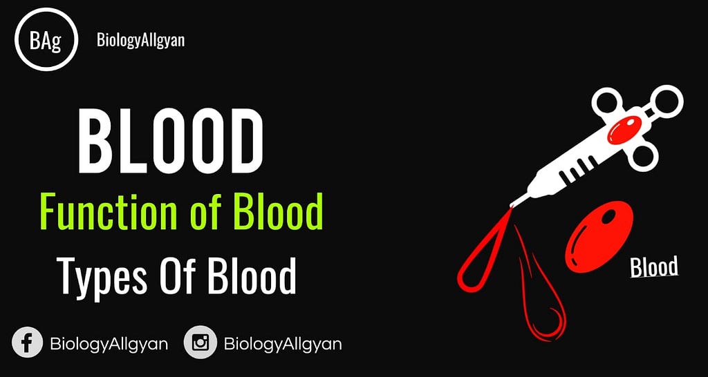 Blood is a connective tissue that play a vital role to carry various life processes, and protects the body against diseases.