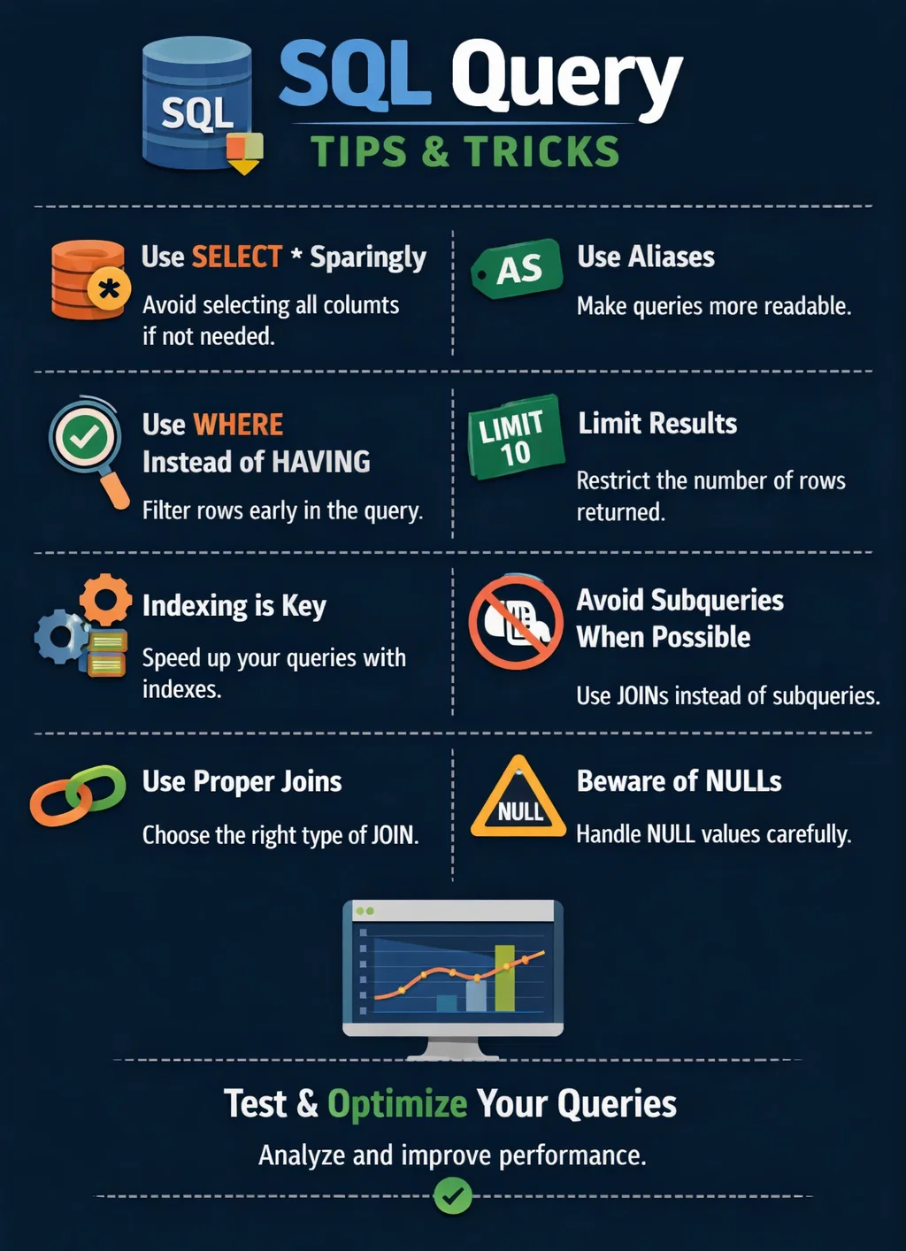 Before you write SQL queries