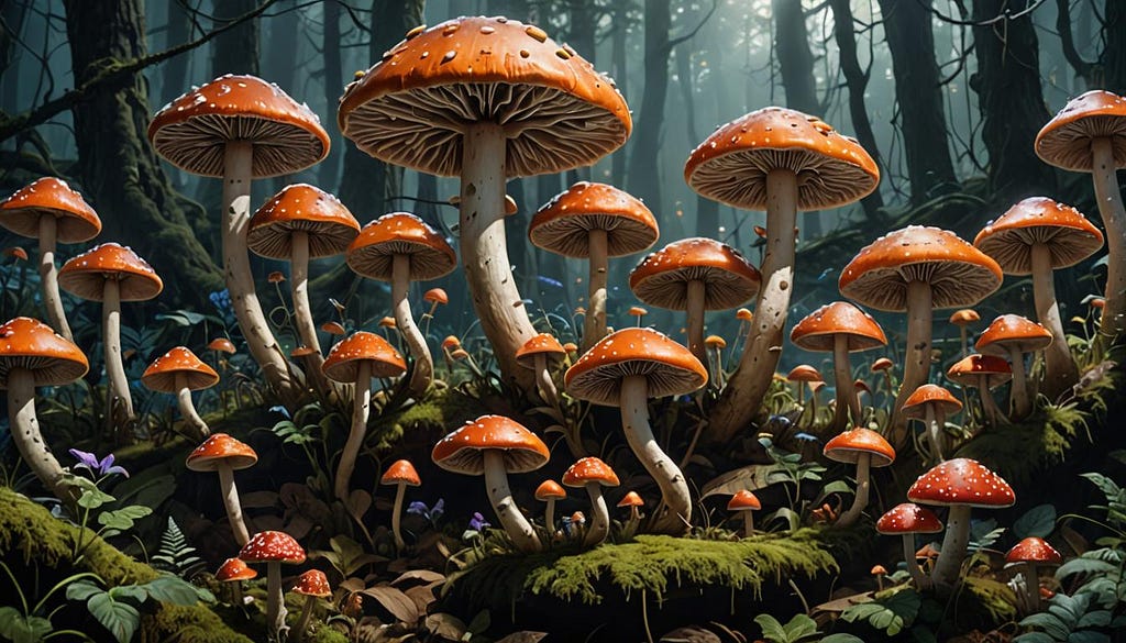 Mushrooms in art